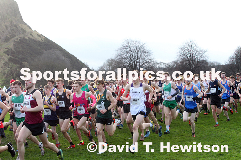 Mens long race  2020 BUCS Cross Country Champs., Edinburgh.  Photo: David T. Hewitson/Sports for All Pics